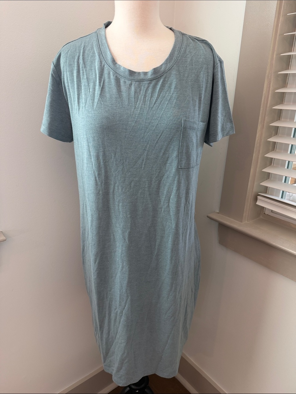 Free Fly woman’s bamboo flex pocket dress in Sage Green